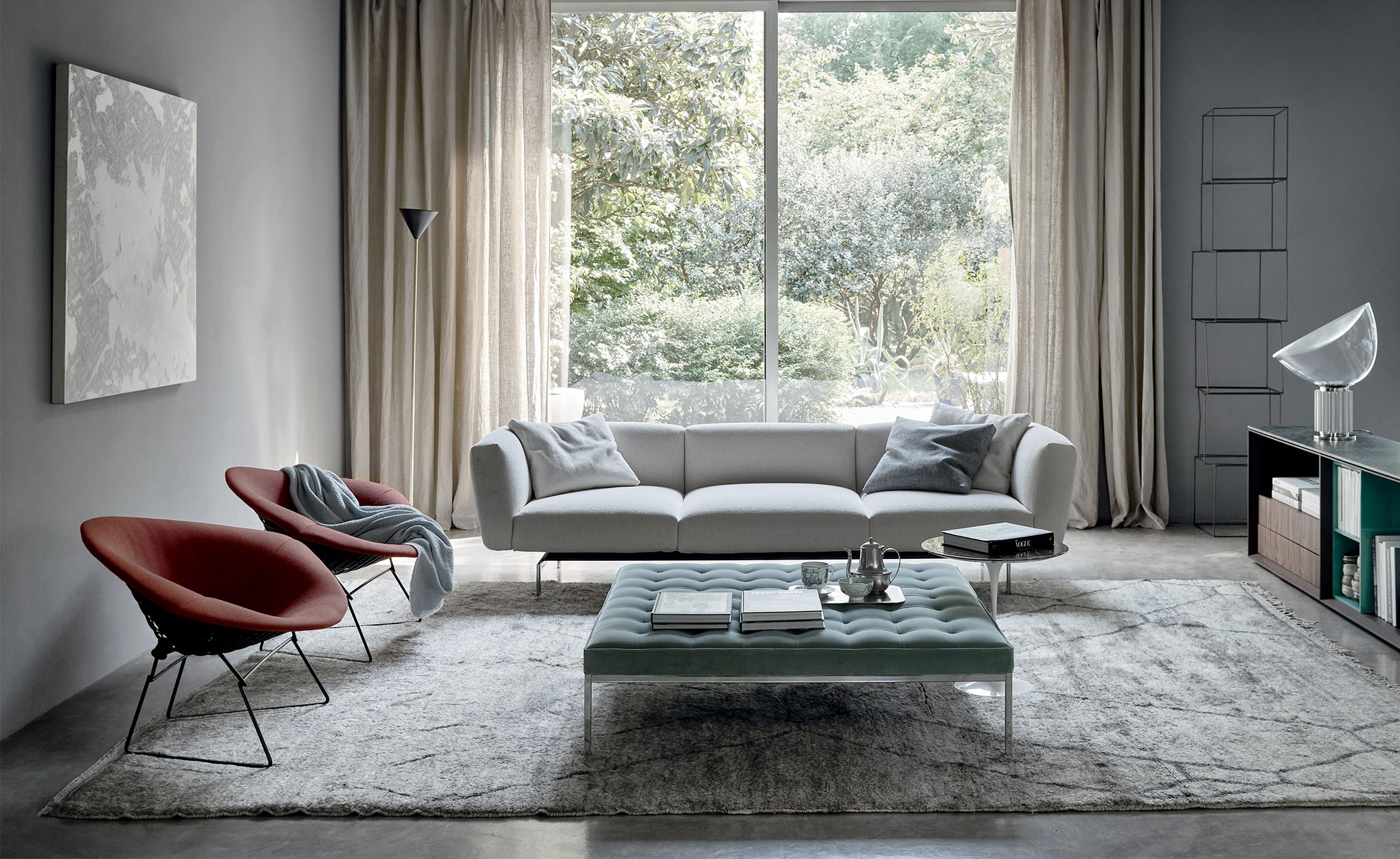 bertoia large diamond chair