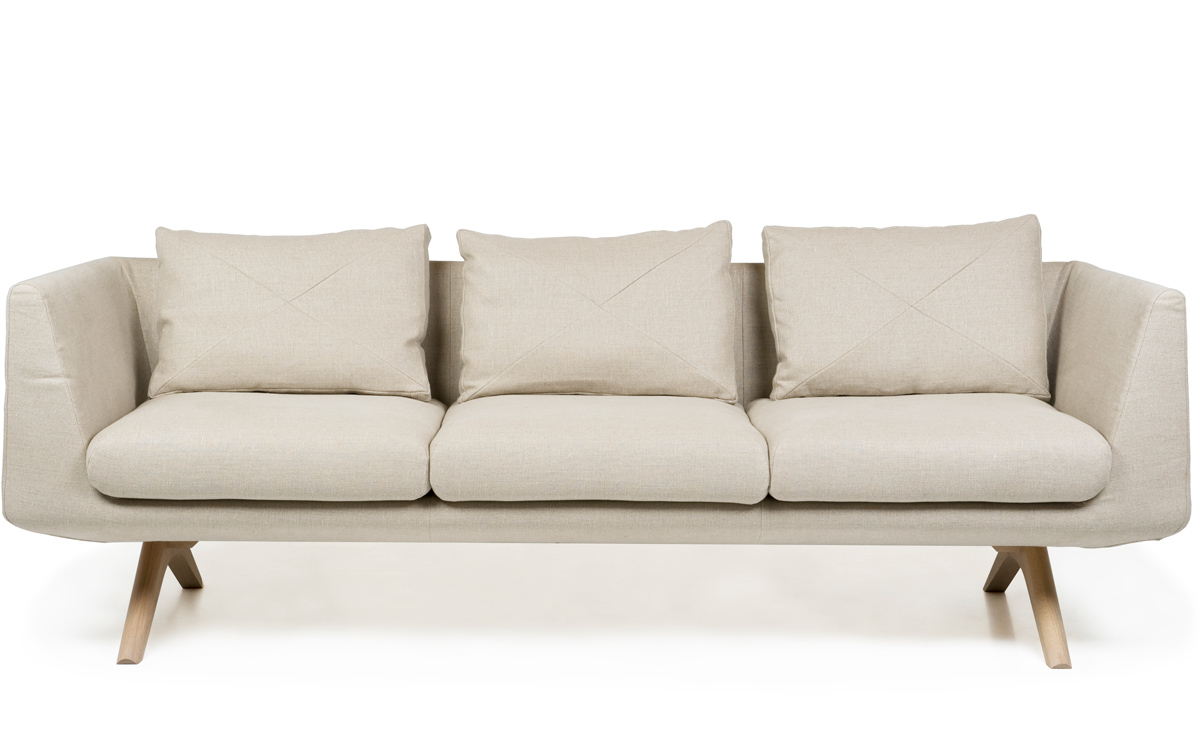 hepburn fixed 3-seater sofa 350fm