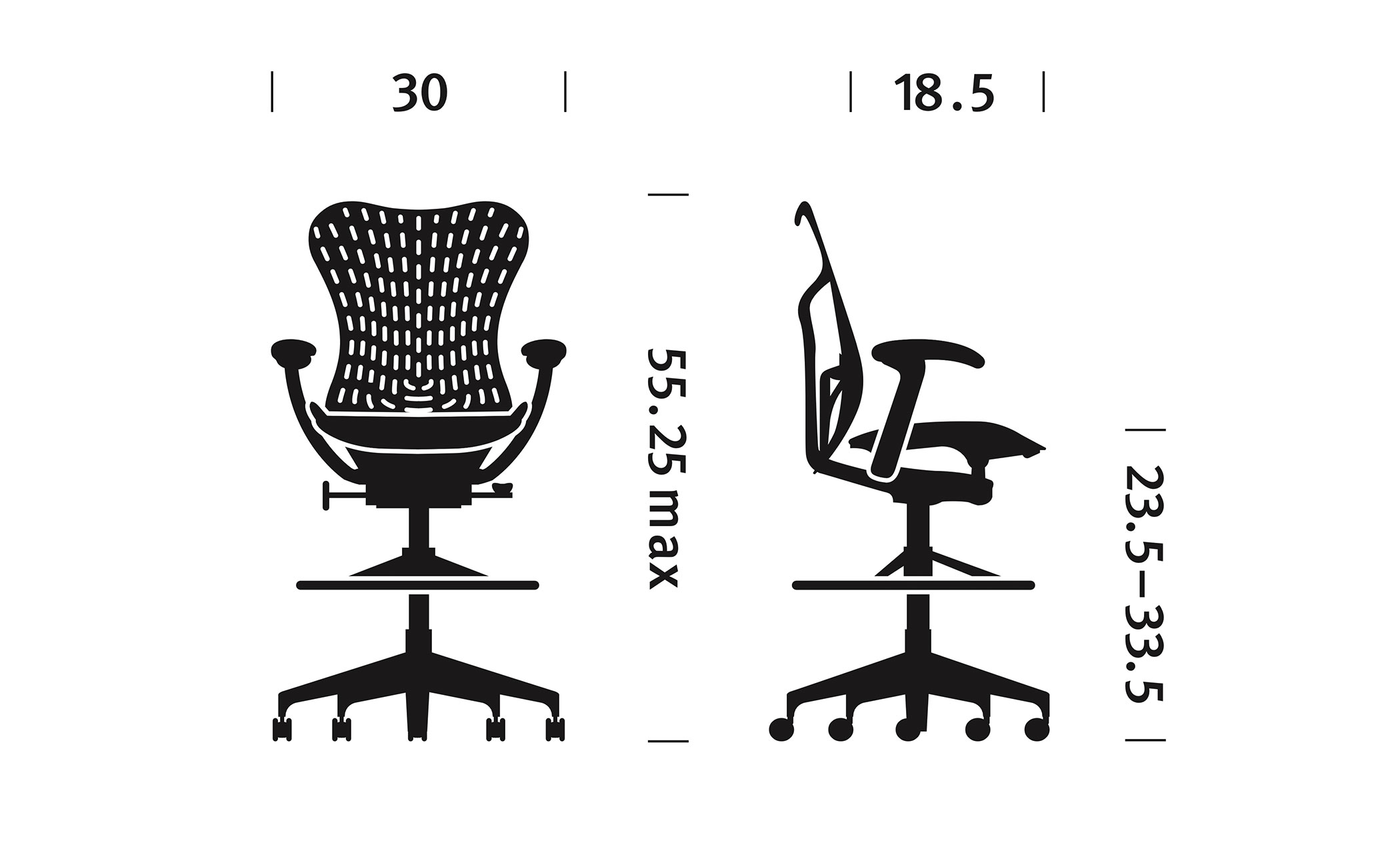 mirra® 2 work stool by Herman Miller