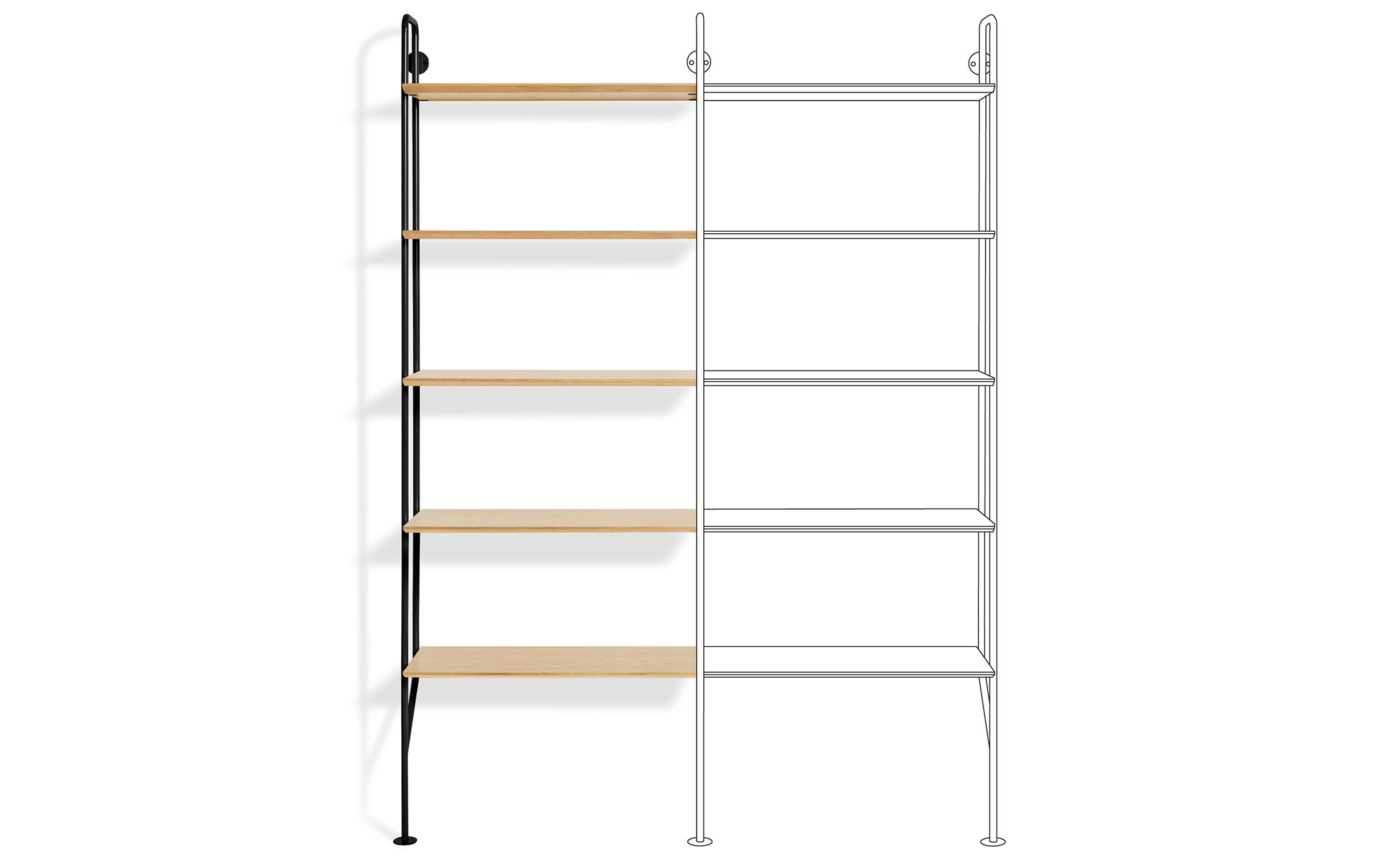 hitch bookcase