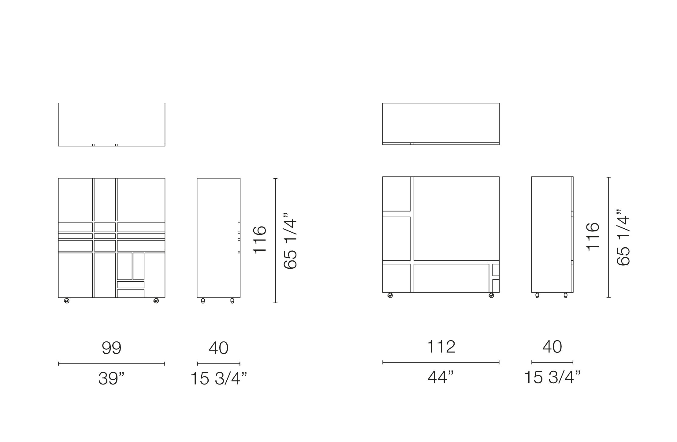 homage to mondrian cabinet