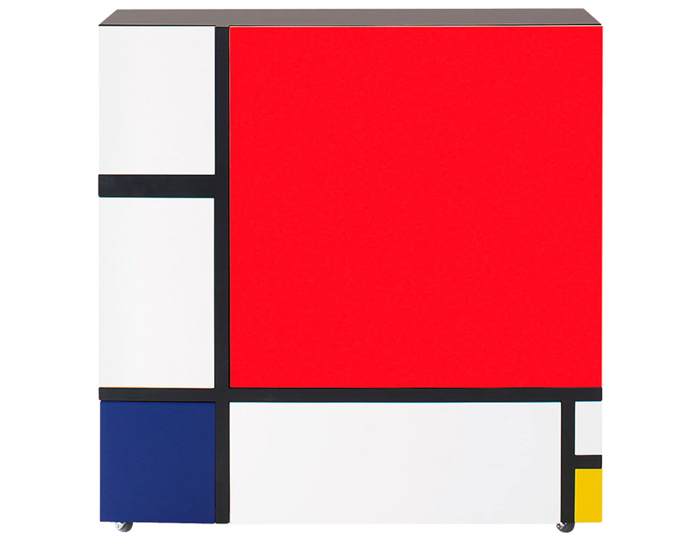 homage to mondrian cabinet