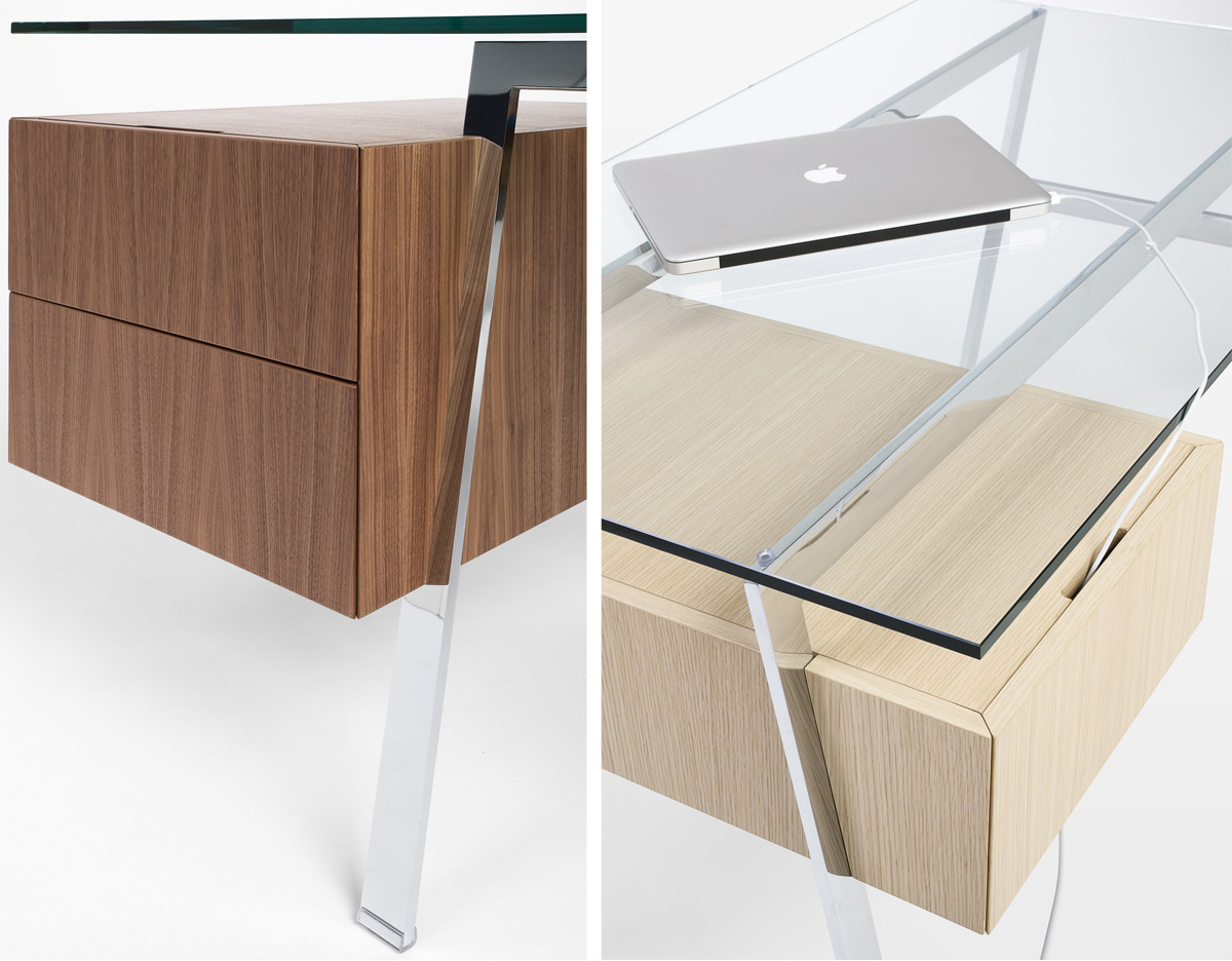 homework 1 desk with glass top