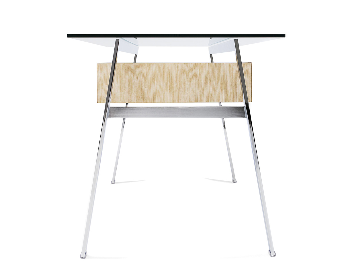 homework 1 desk with glass top