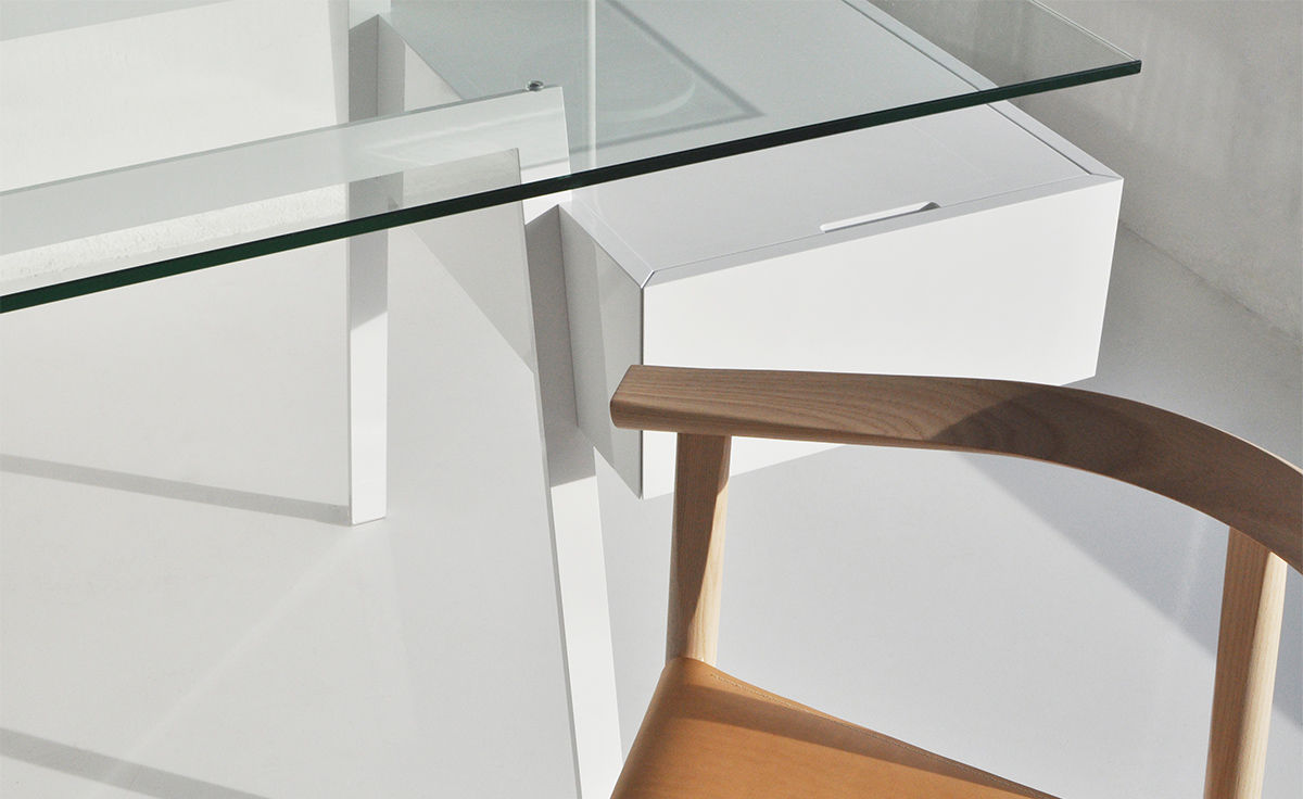 homework 1 desk with glass top