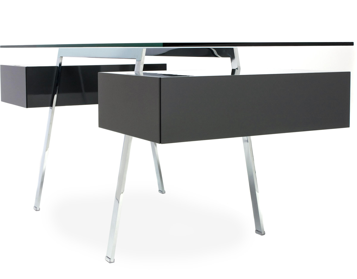 homework 2 desk with glass top