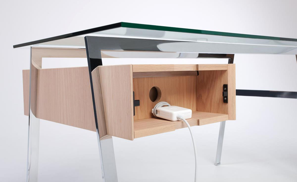homework 2 desk with glass top