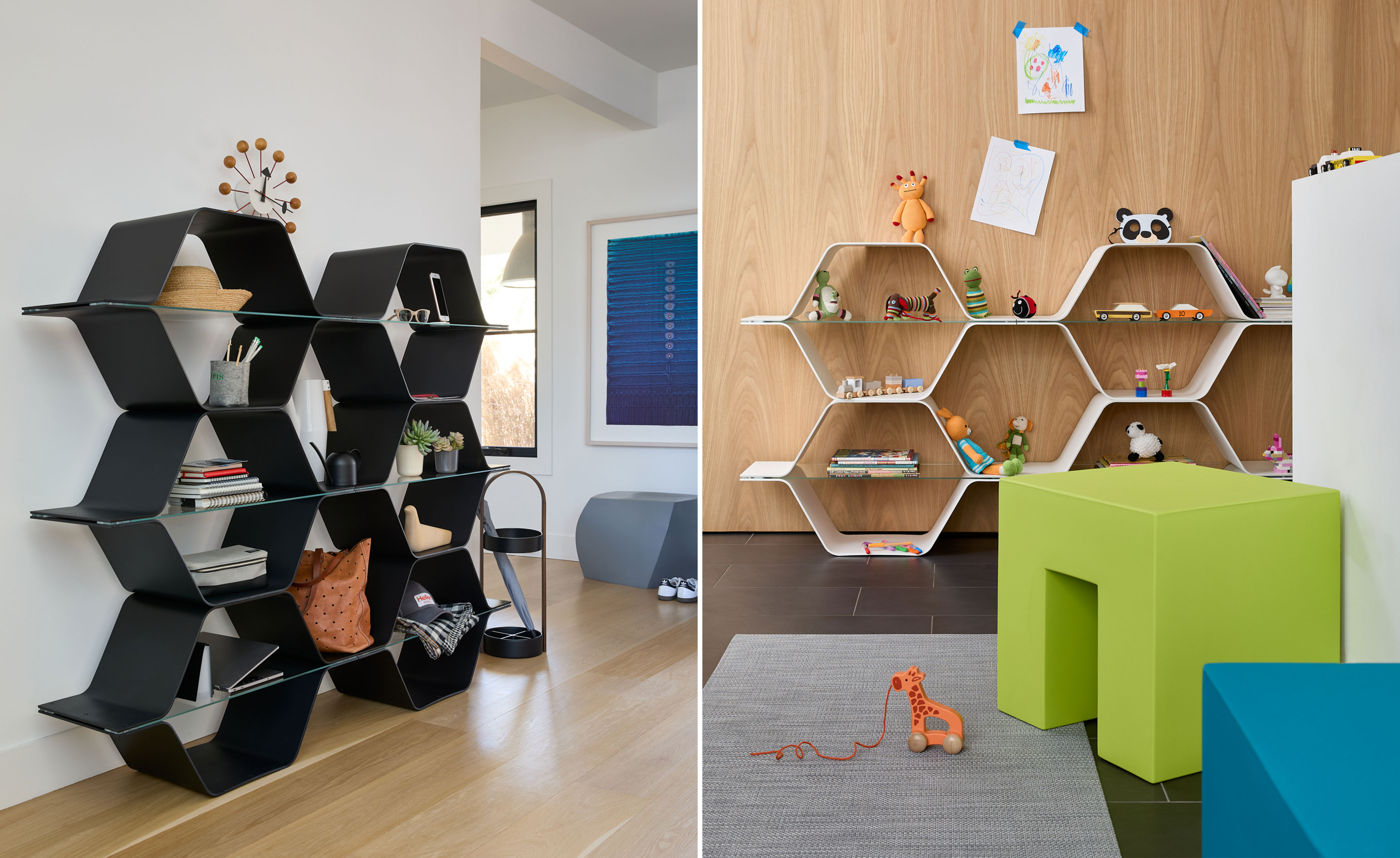 Honeycomb Modular Shelving