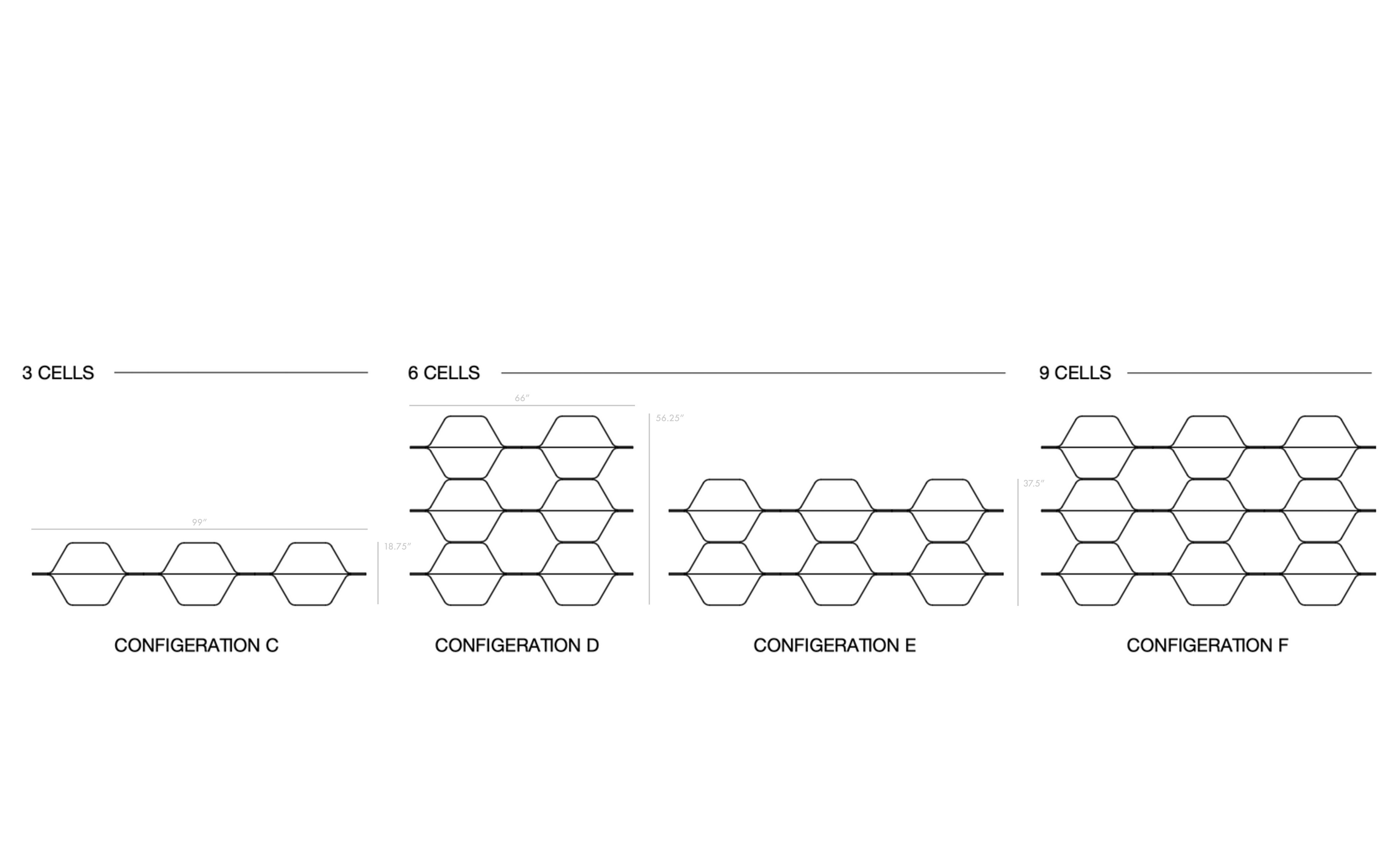 Honeycomb Modular Shelving