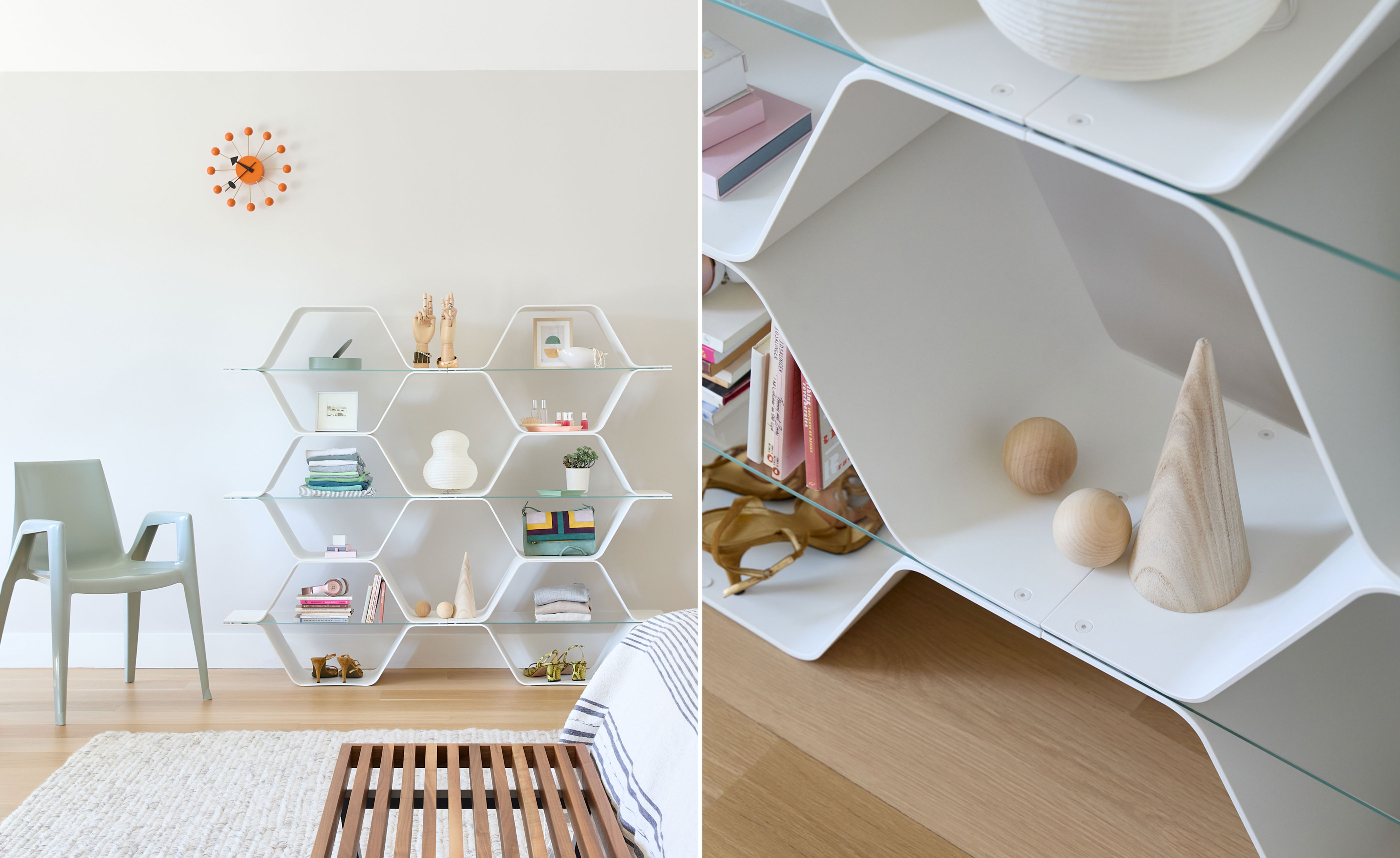 Honeycomb Modular Shelving