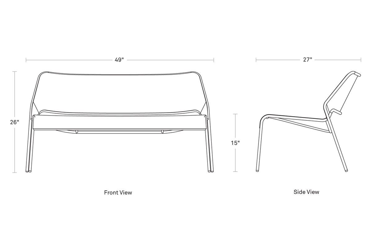 hot mesh settee