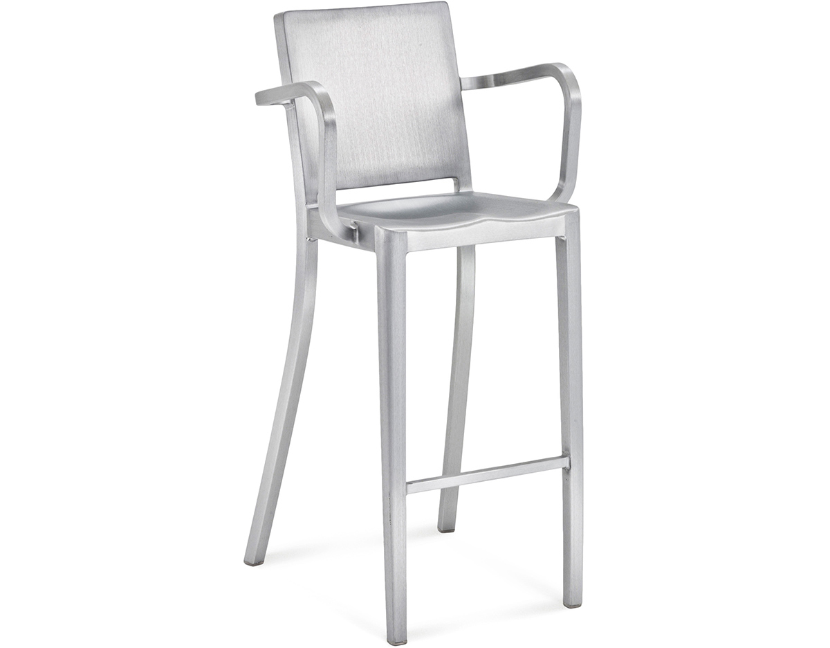 emeco hudson stool with arms