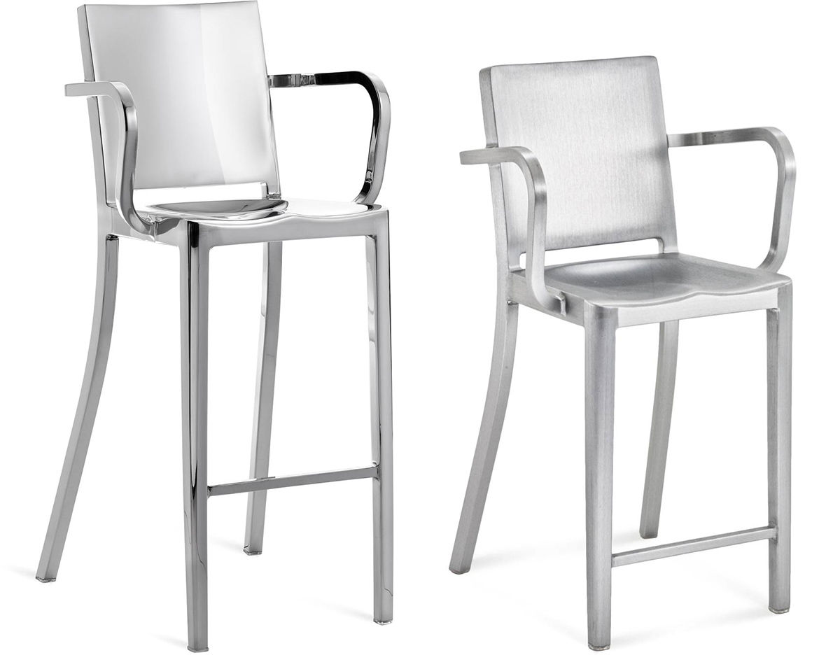 emeco hudson stool with arms