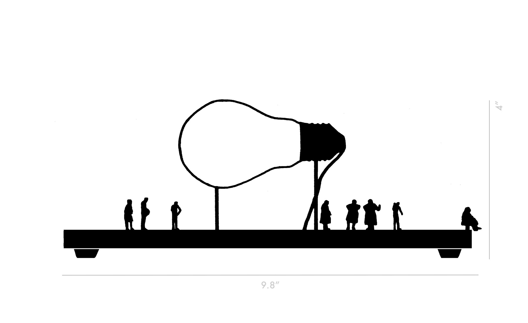 I Ricchi Poveri - Monument for a Bulb Table Lamp