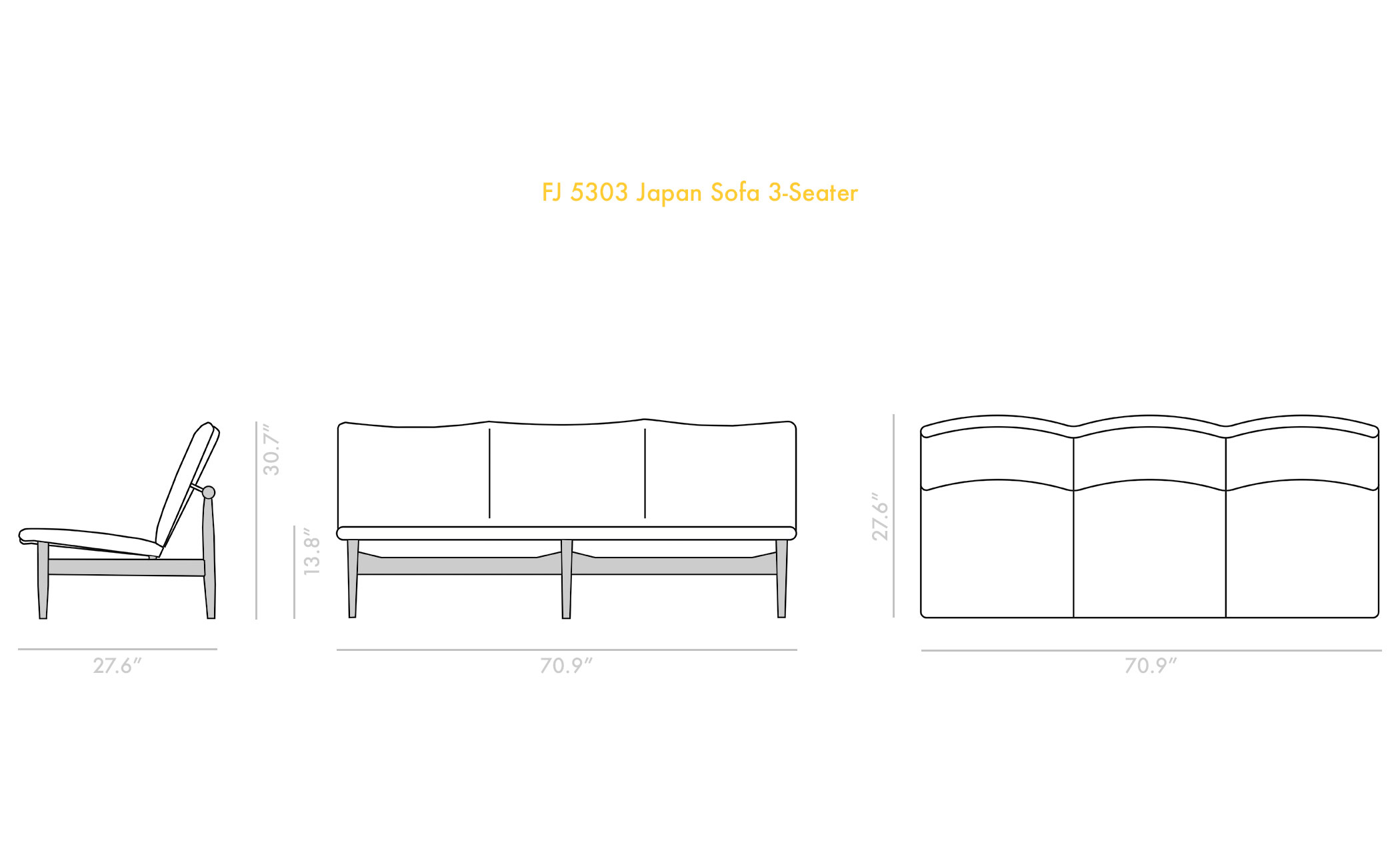 Japan Sofa 3 Seater