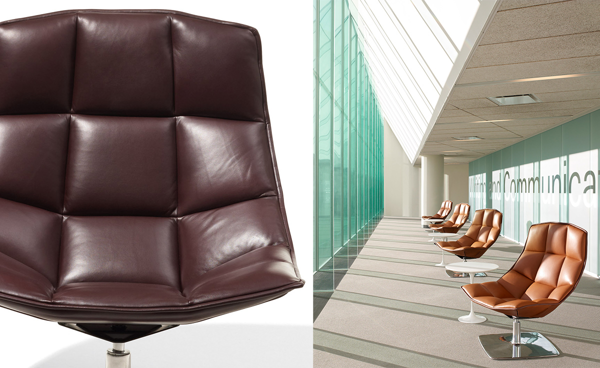 jehs+laub pedestal lounge chair