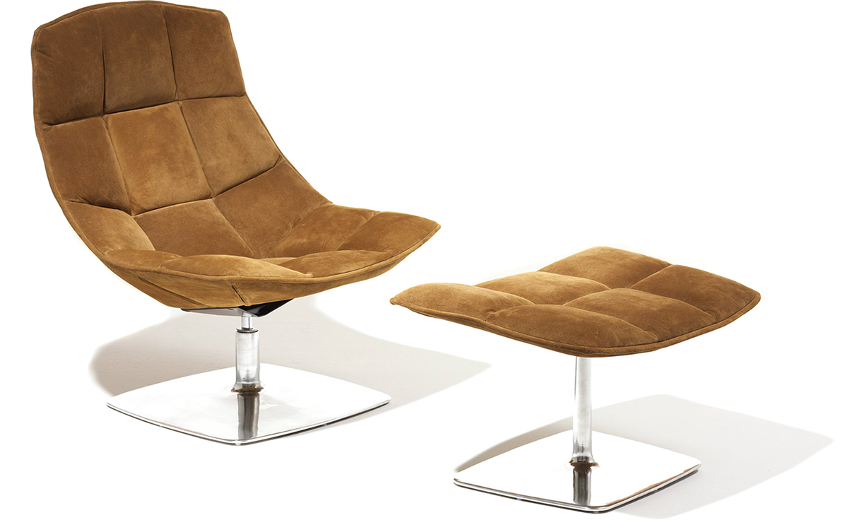 jehs+laub pedestal lounge & ottoman