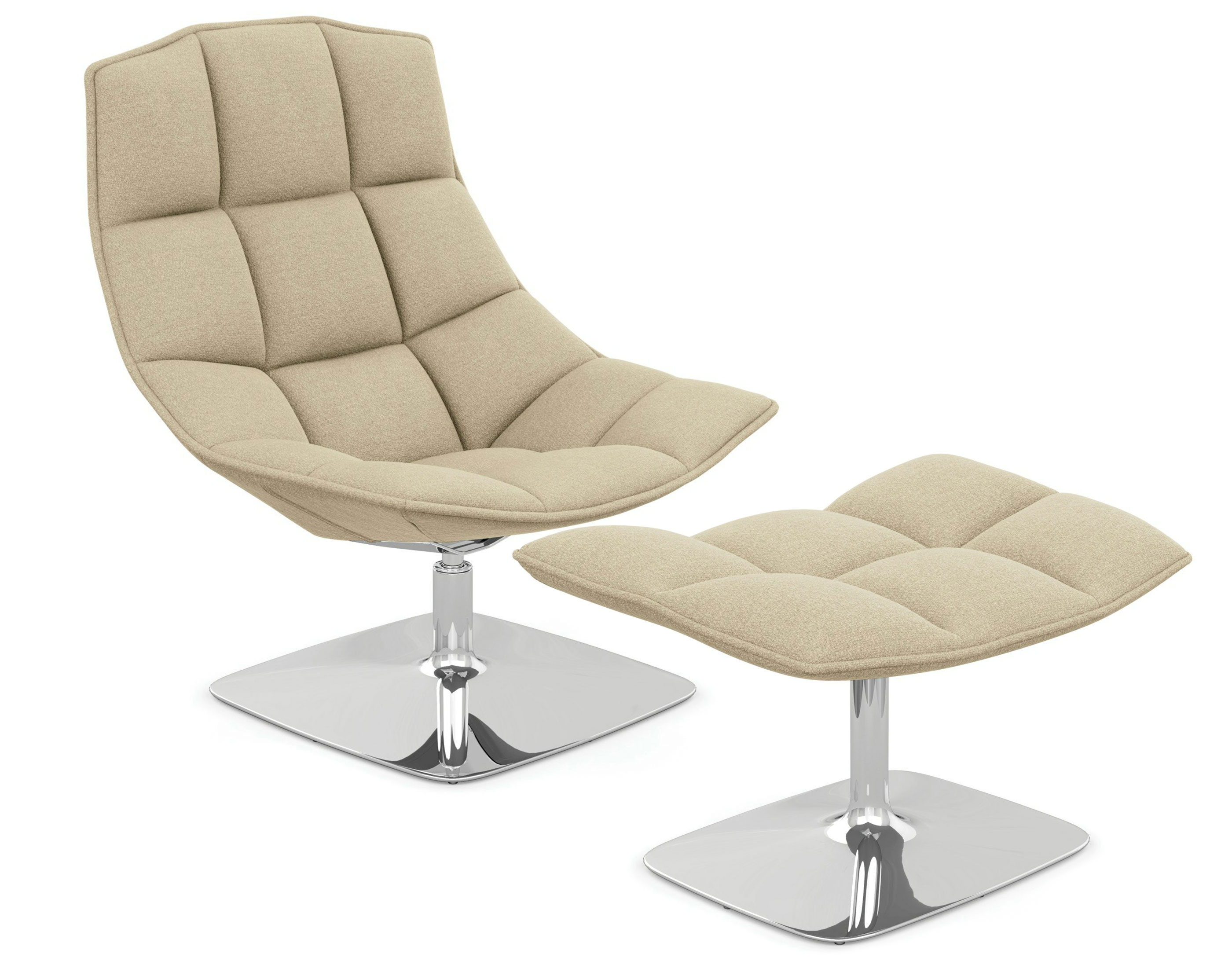 jehs+laub pedestal lounge & ottoman