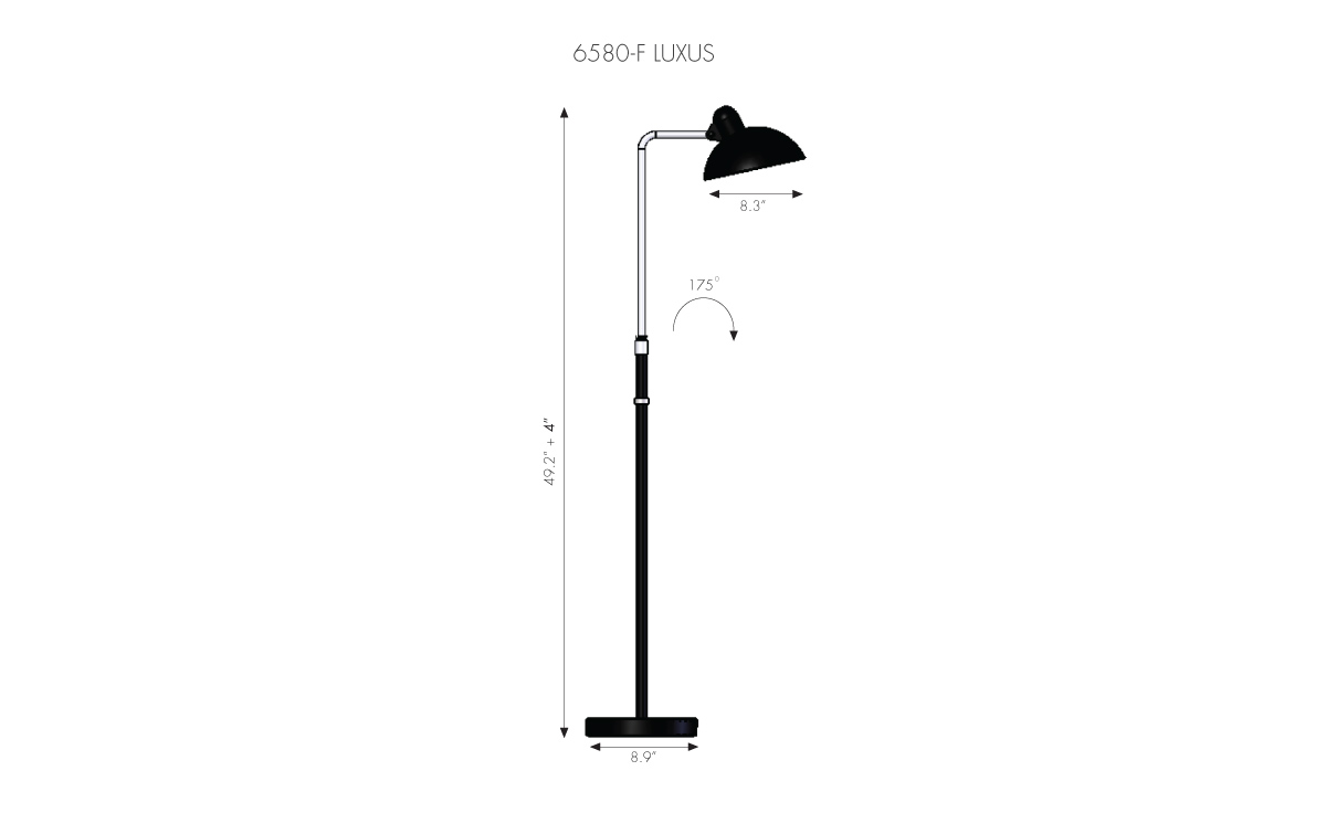 kaiser idell luxus floor lamp