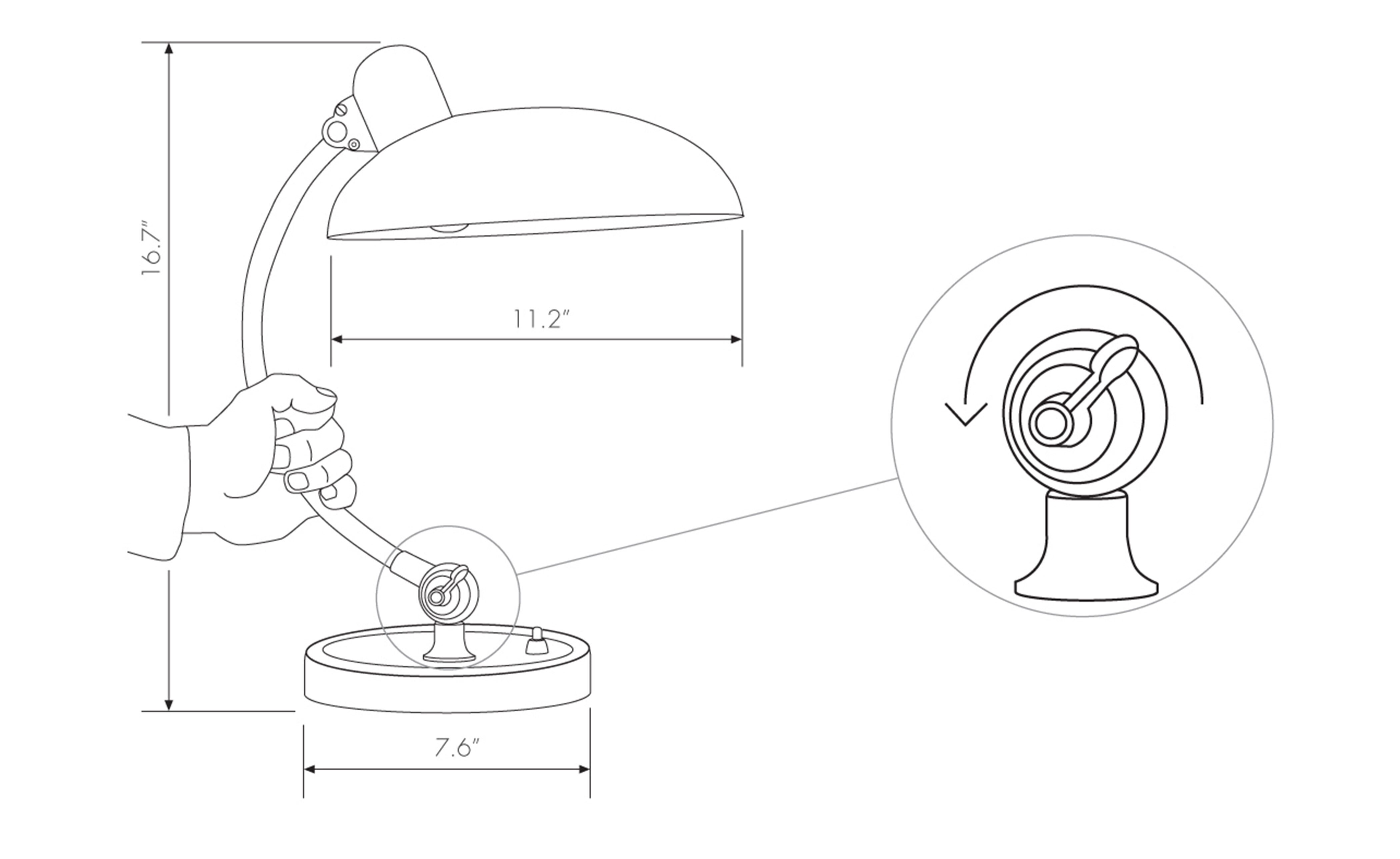 kaiser idell luxus table lamp