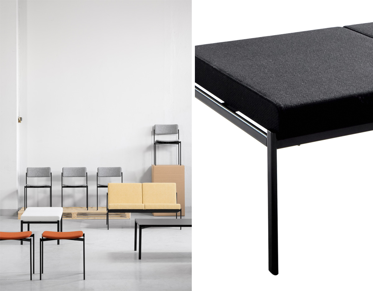 kiki 3-seater bench