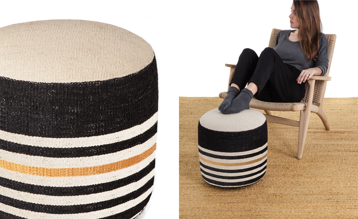 kilim pouf