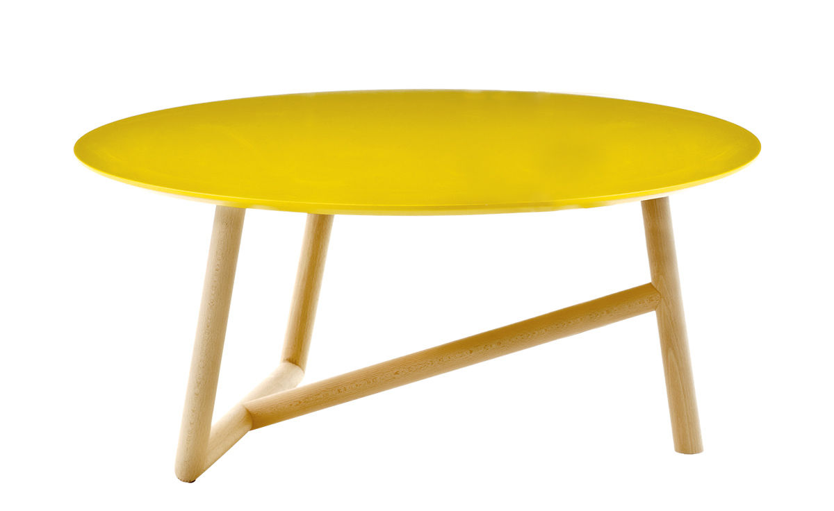 klara table with mdf top & beech base