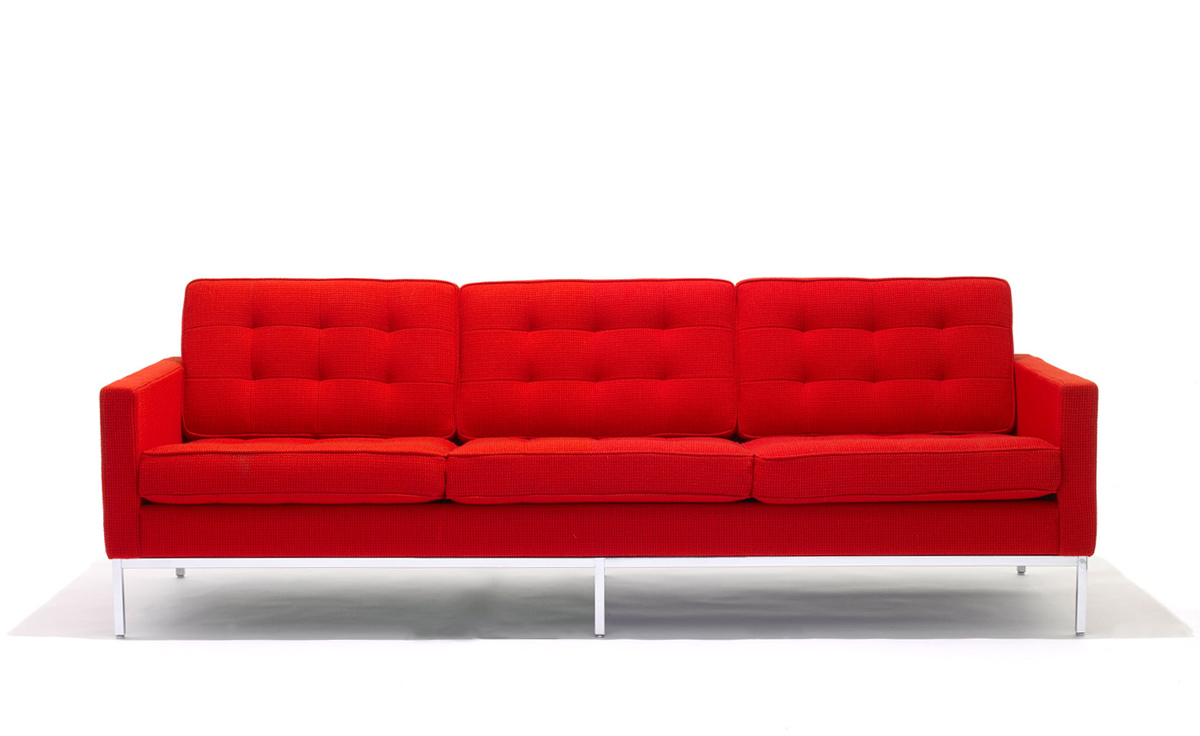 florence knoll 3 seat sofa