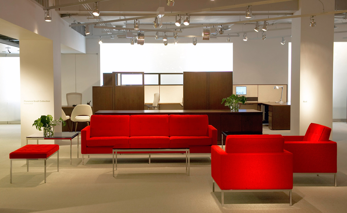 florence knoll 3 seat sofa