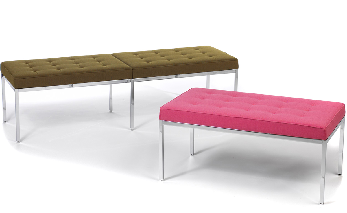 knoll three seat bench
