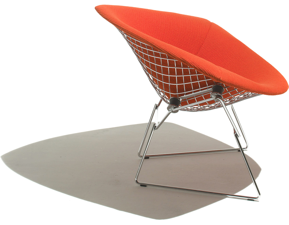 bertoia large diamond chair with full cover