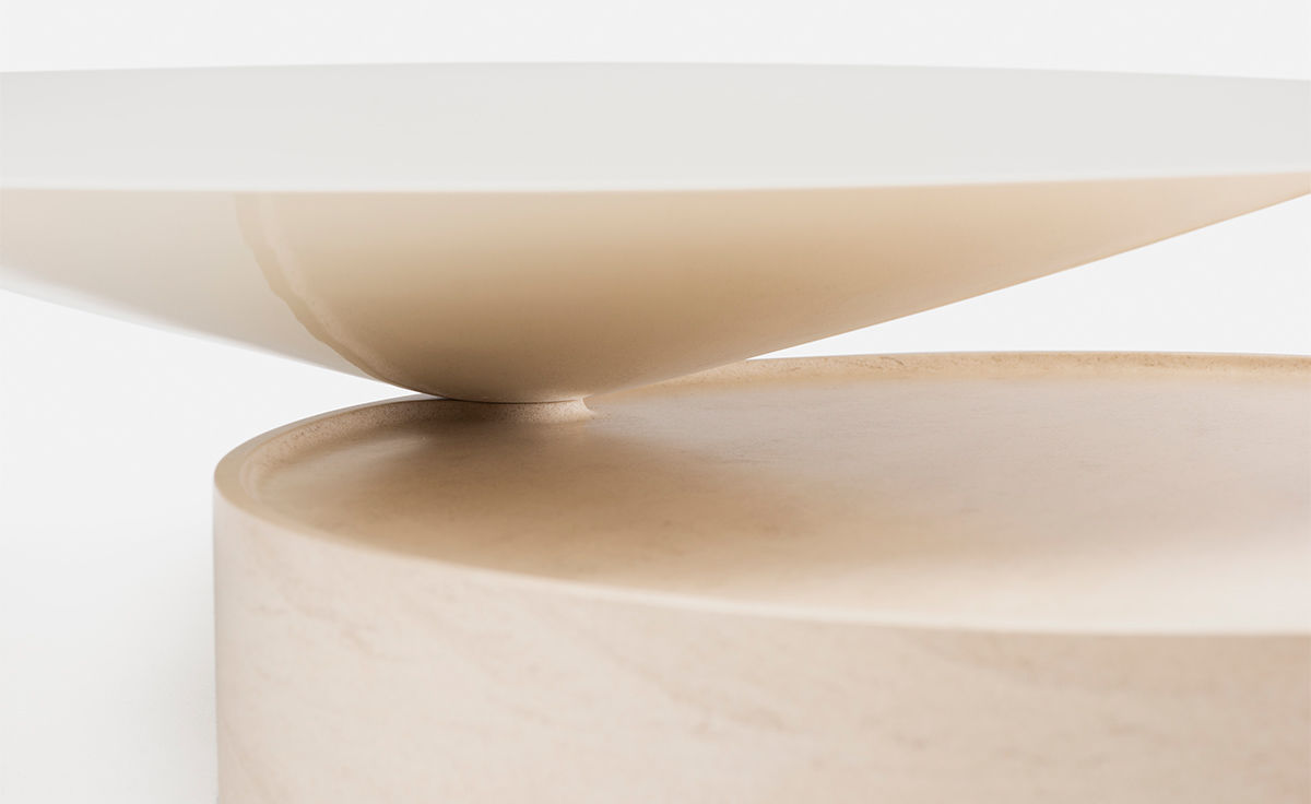 laurel coffee table in marble 103lm