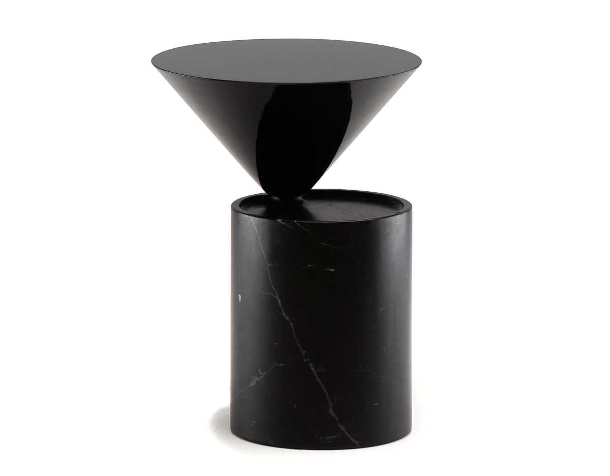 laurel side table in marble 103sm