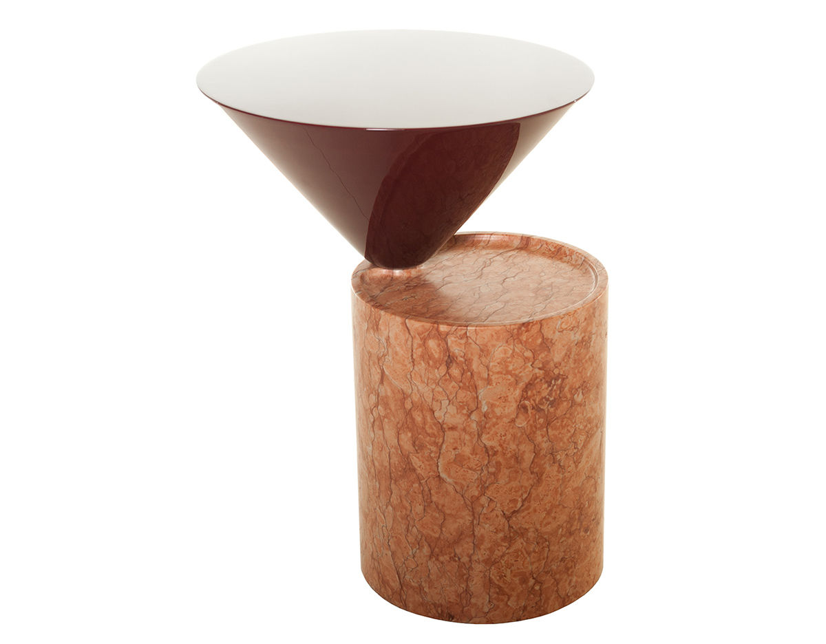 laurel side table in marble 103sm