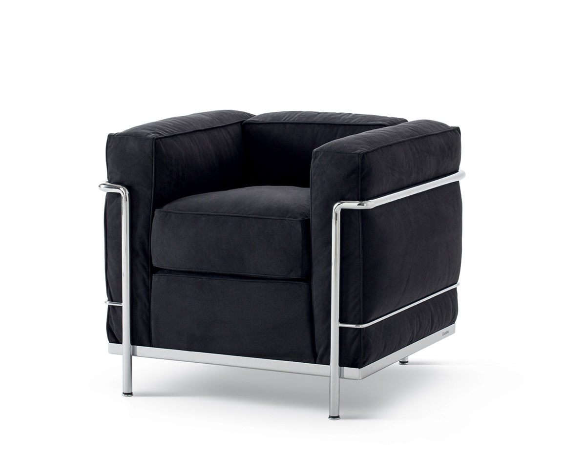 le corbusier lc2 armchair with down cushions