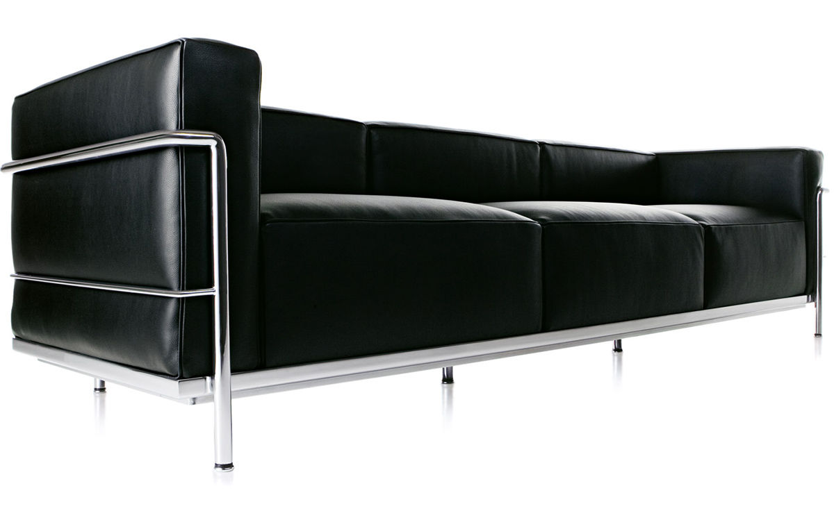 le corbusier lc3 three seat sofa
