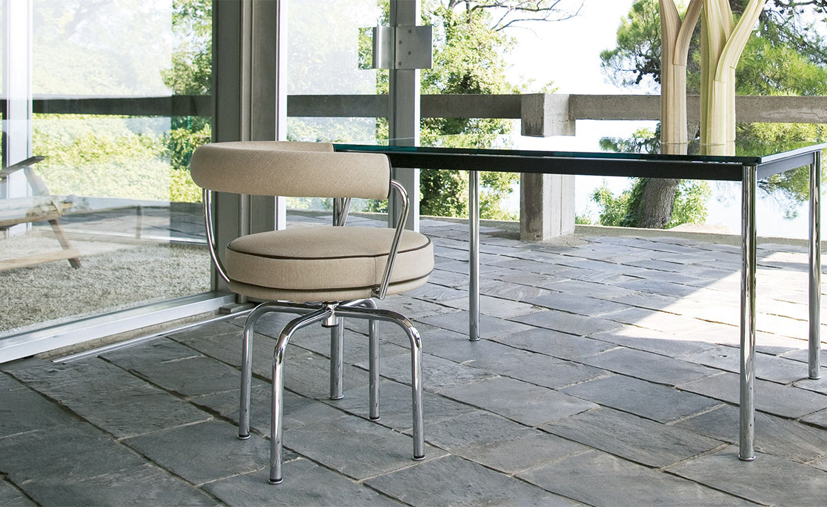 le corbusier lc7 swivel chair