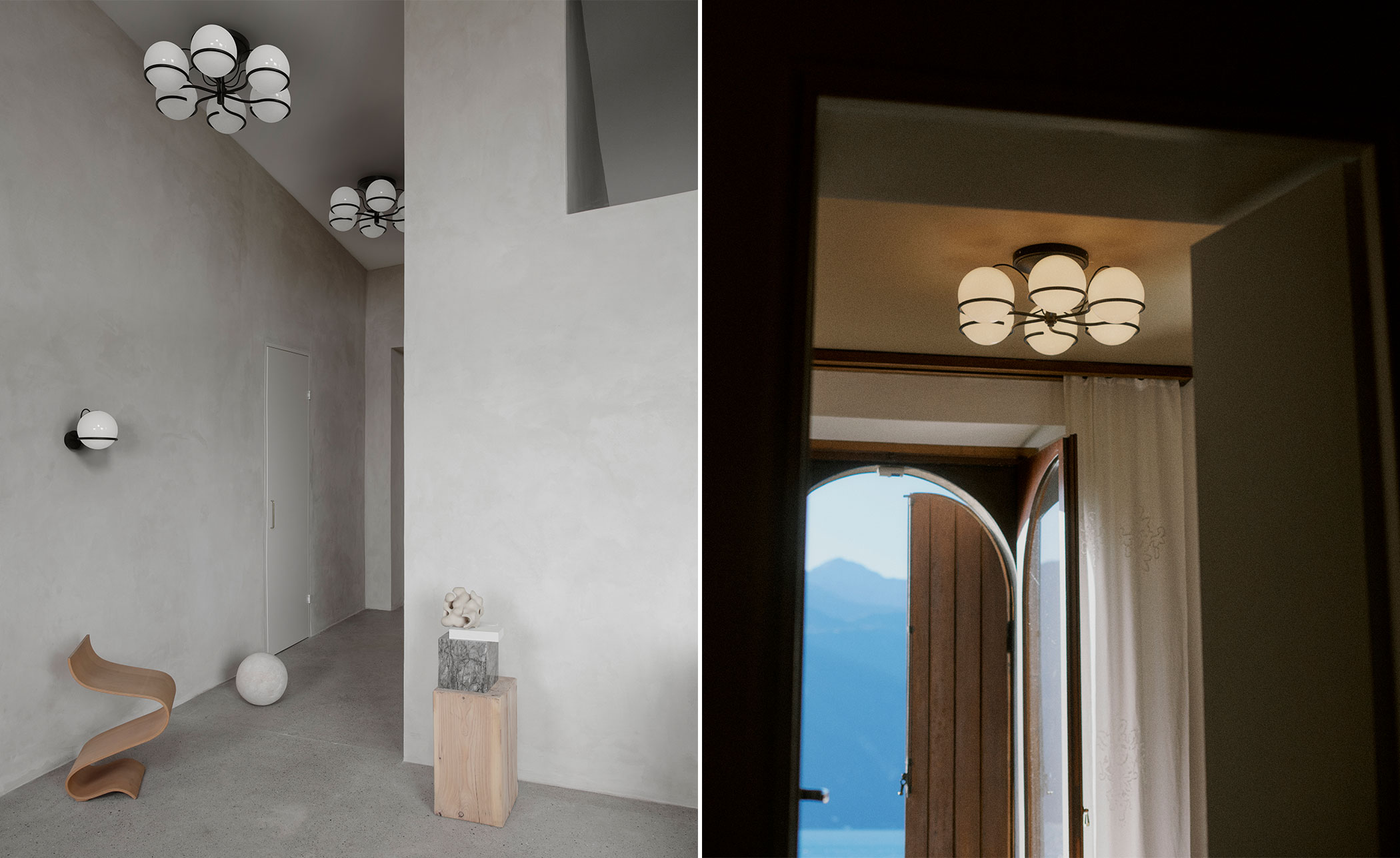 Le Sfere 6 Globe Ceiling Lamp