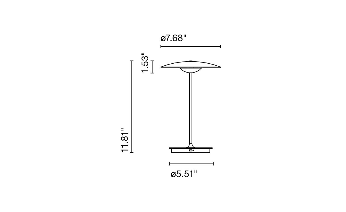 led-ginger 20m table lamp 2 pack