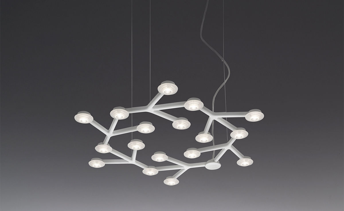 led net circle suspension lamp