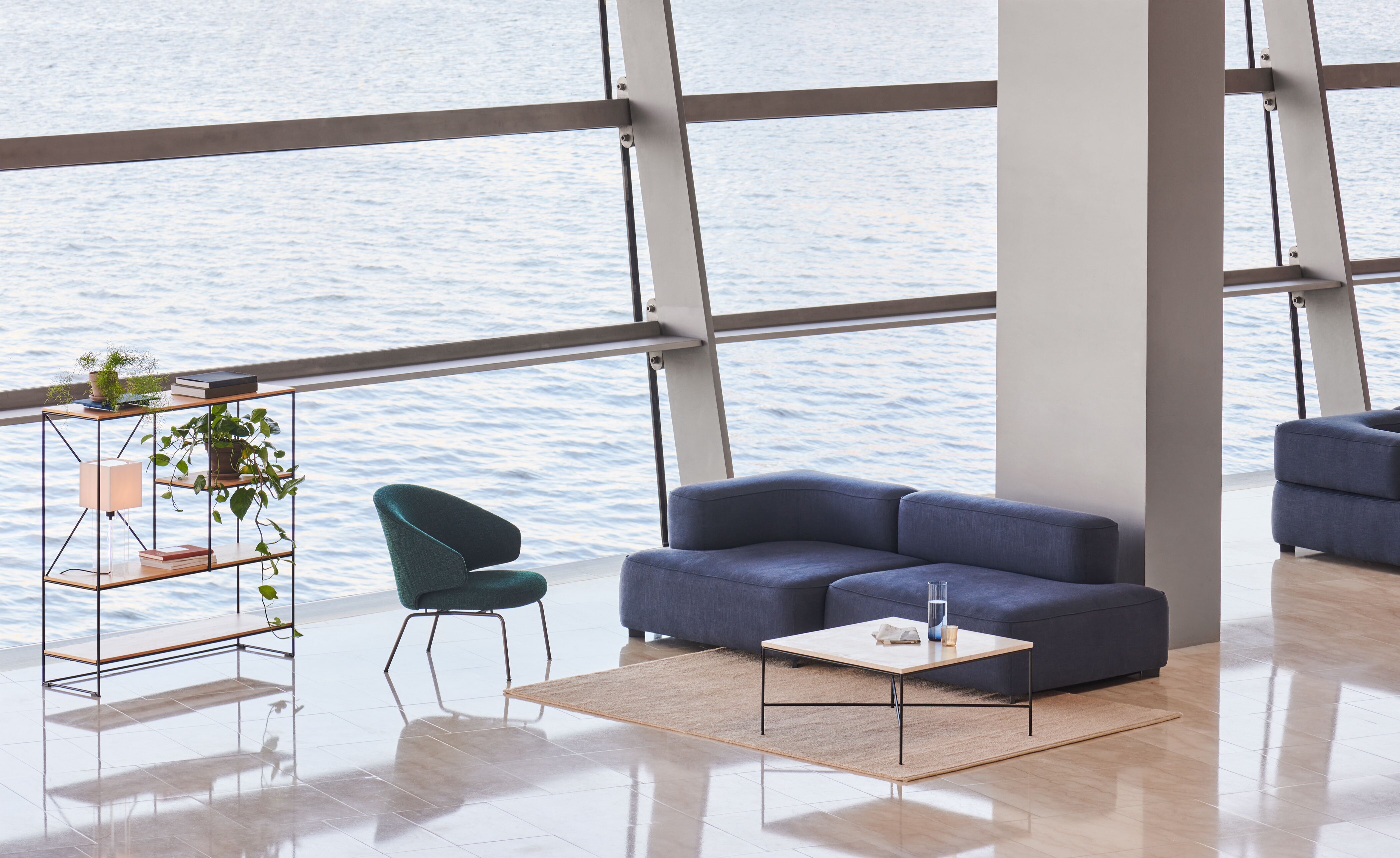 Let Lounge Chair tubular steel base
