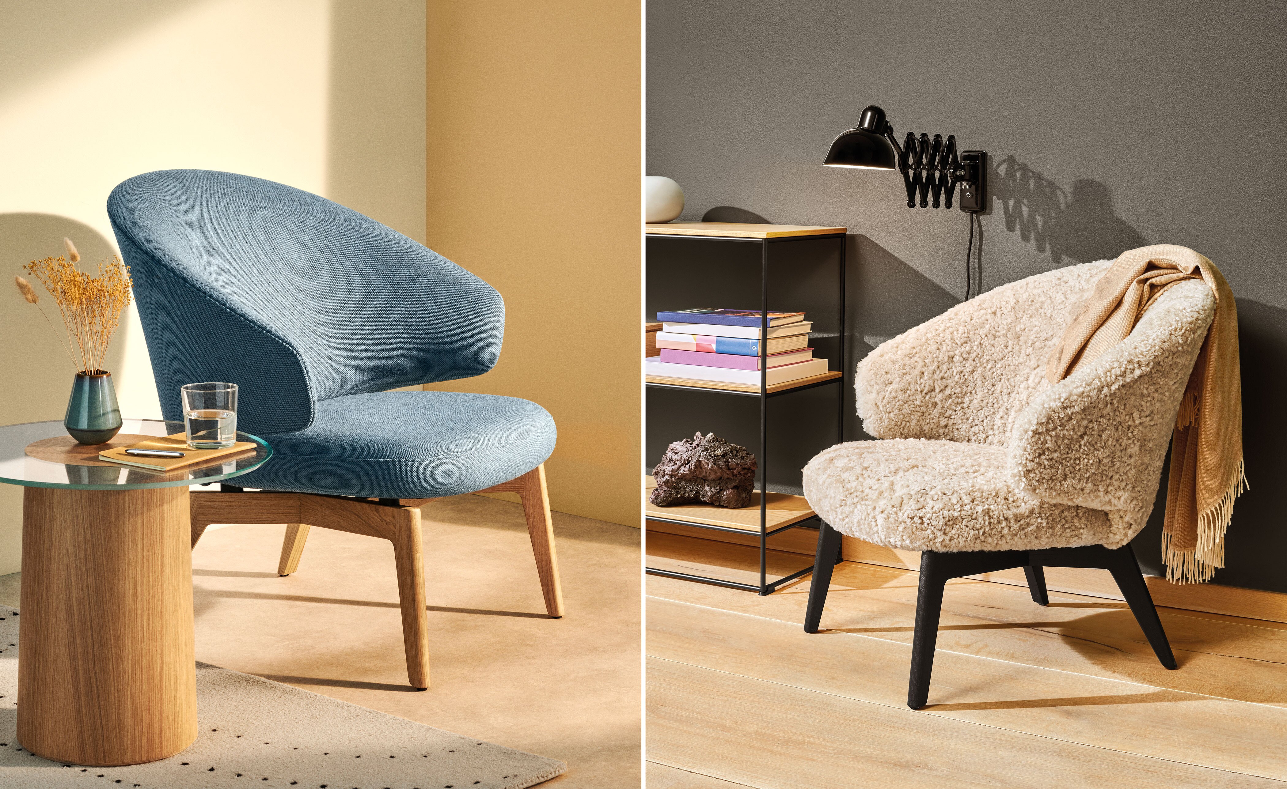 Let Lounge Chair wood base
