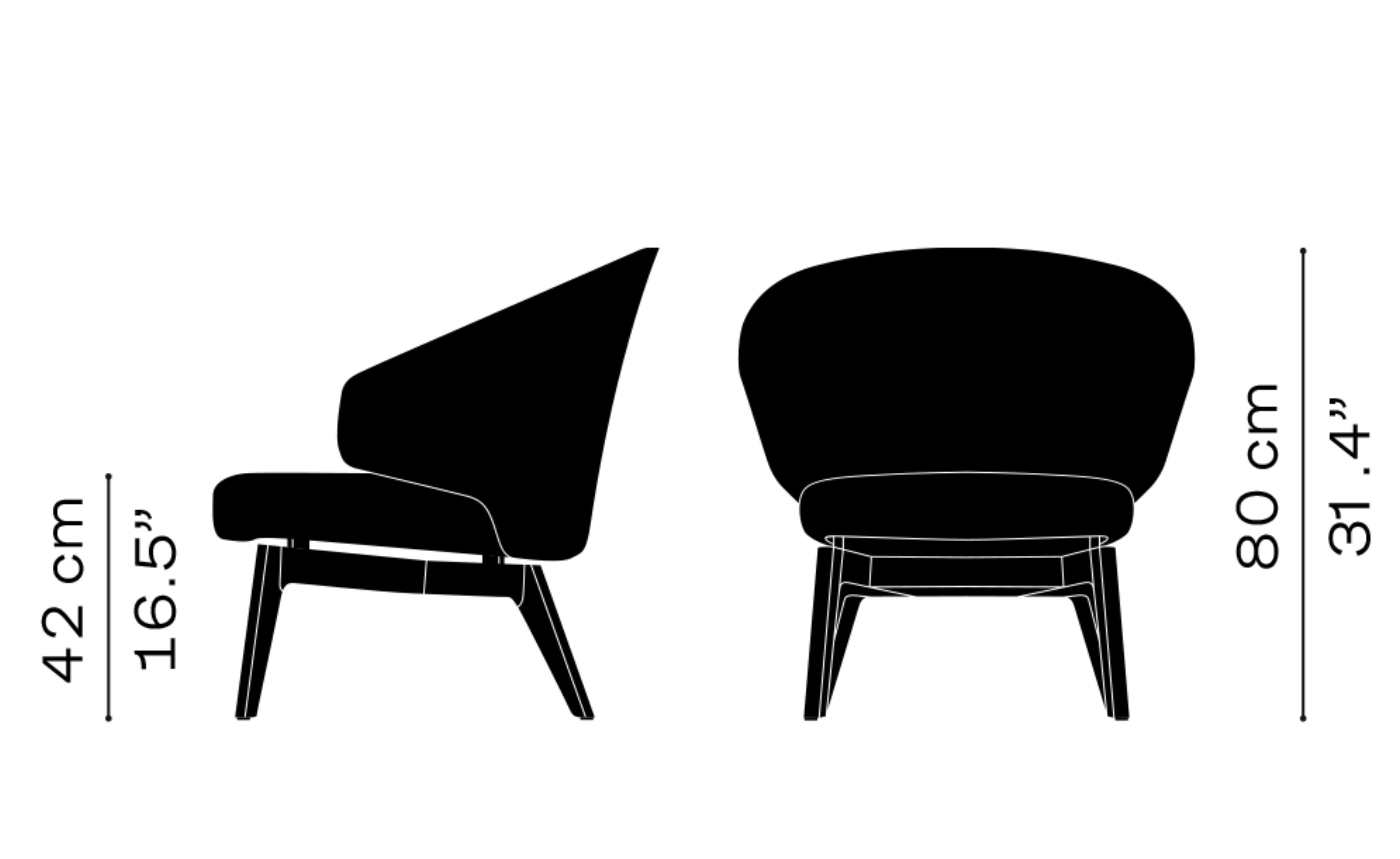 Let Lounge Chair wood base