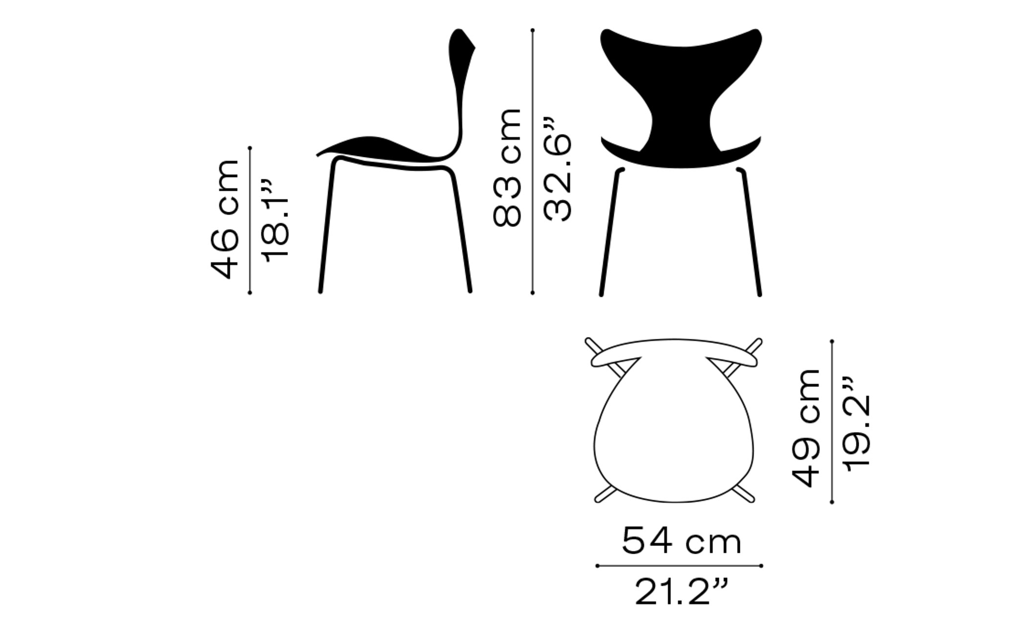 lily stackable side chair