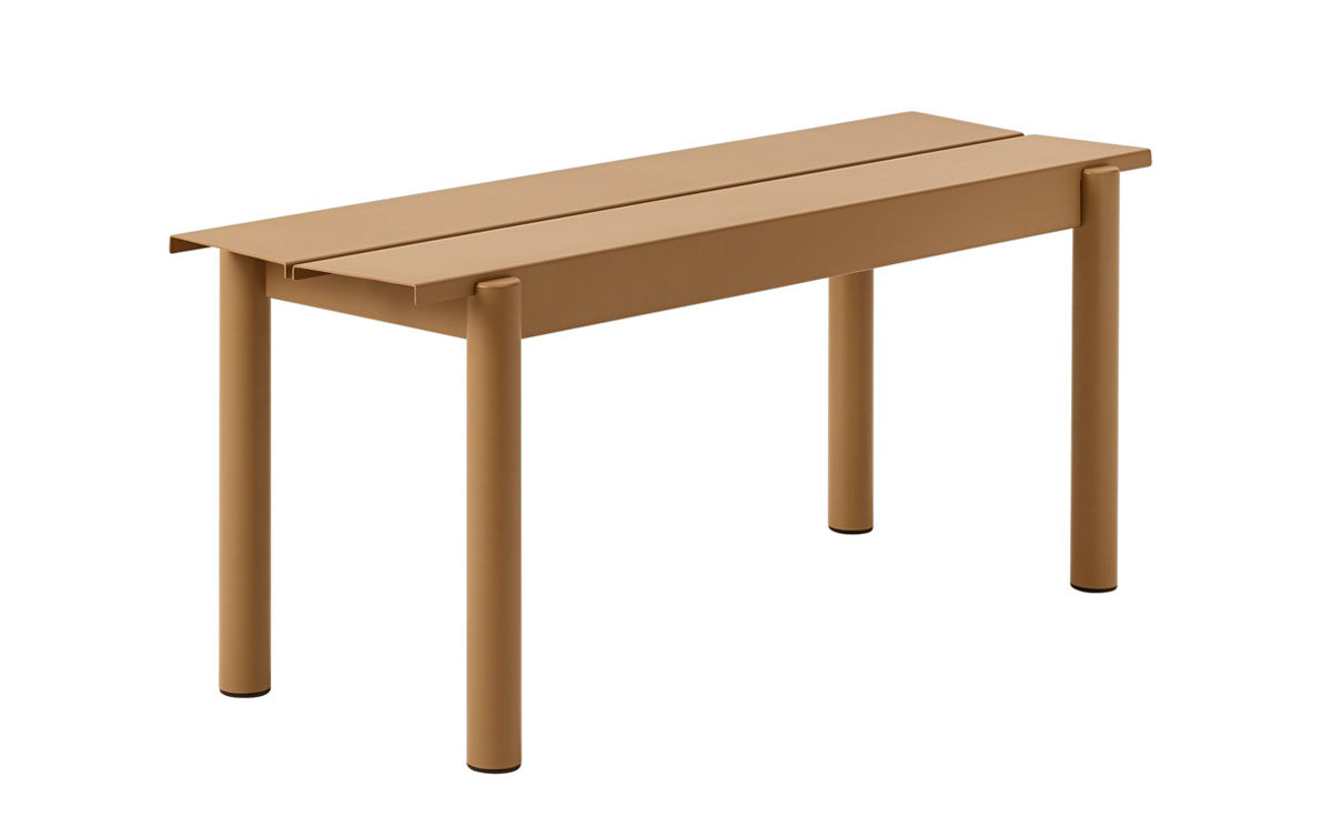 linear steel bench
