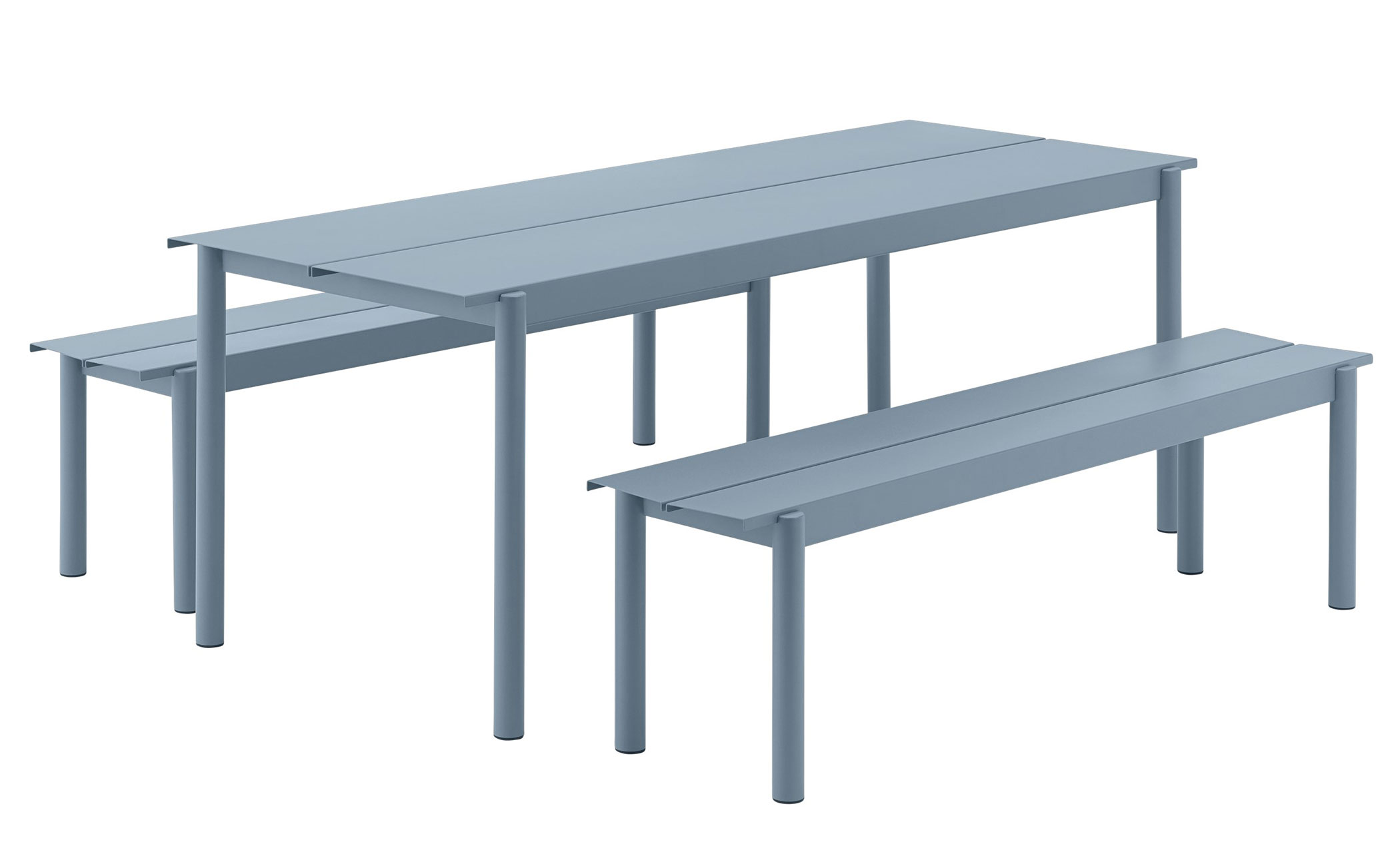 linear steel table