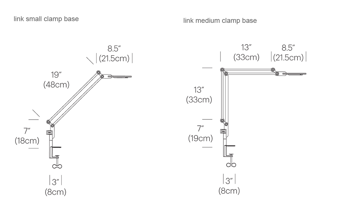 link led clamp base lamp