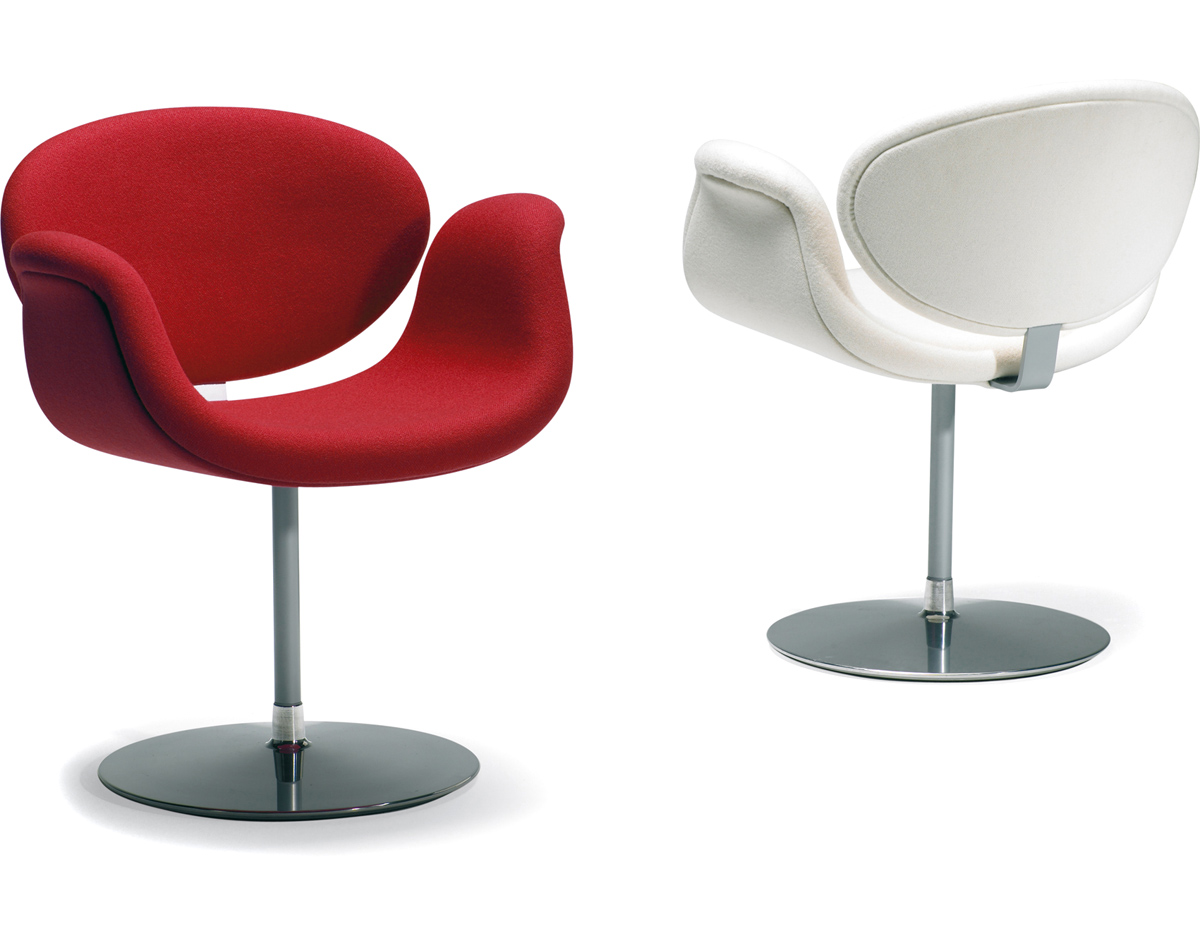 pierre paulin little tulip chair with disc base