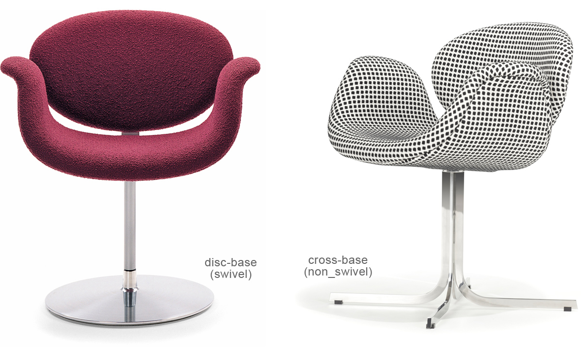 pierre paulin little tulip chair with disc base