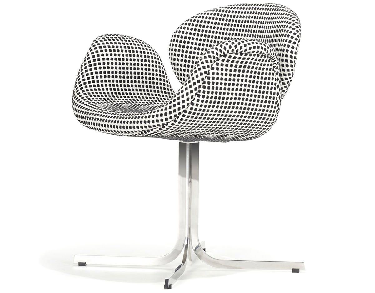 pierre paulin little tulip chair with cross base